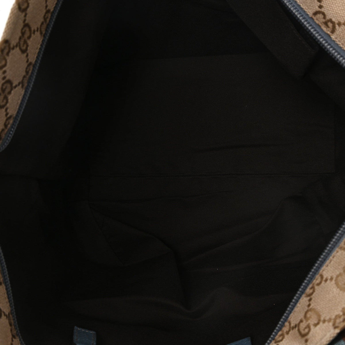 GG Monogram Medium Web Handle Bucket Tote Blue wholesalehk.shop