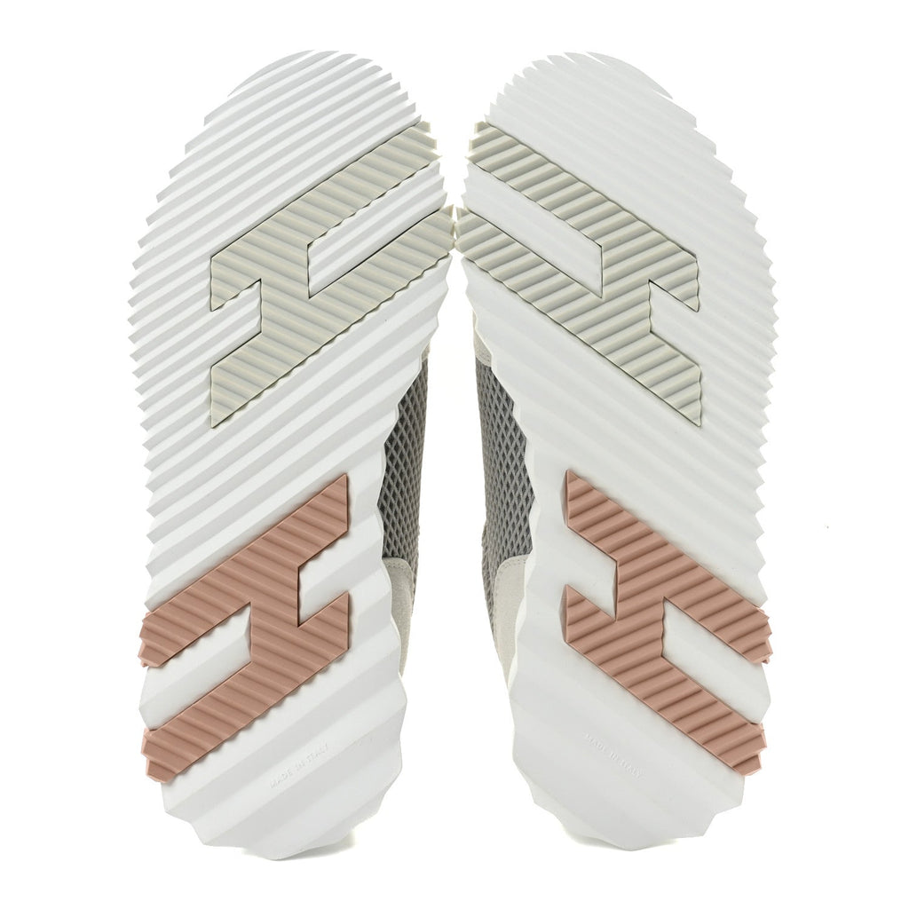 Air Mesh Suede Goatskin Bouncing Sneakers 39 Gris Lulea White wholesalehk.shop