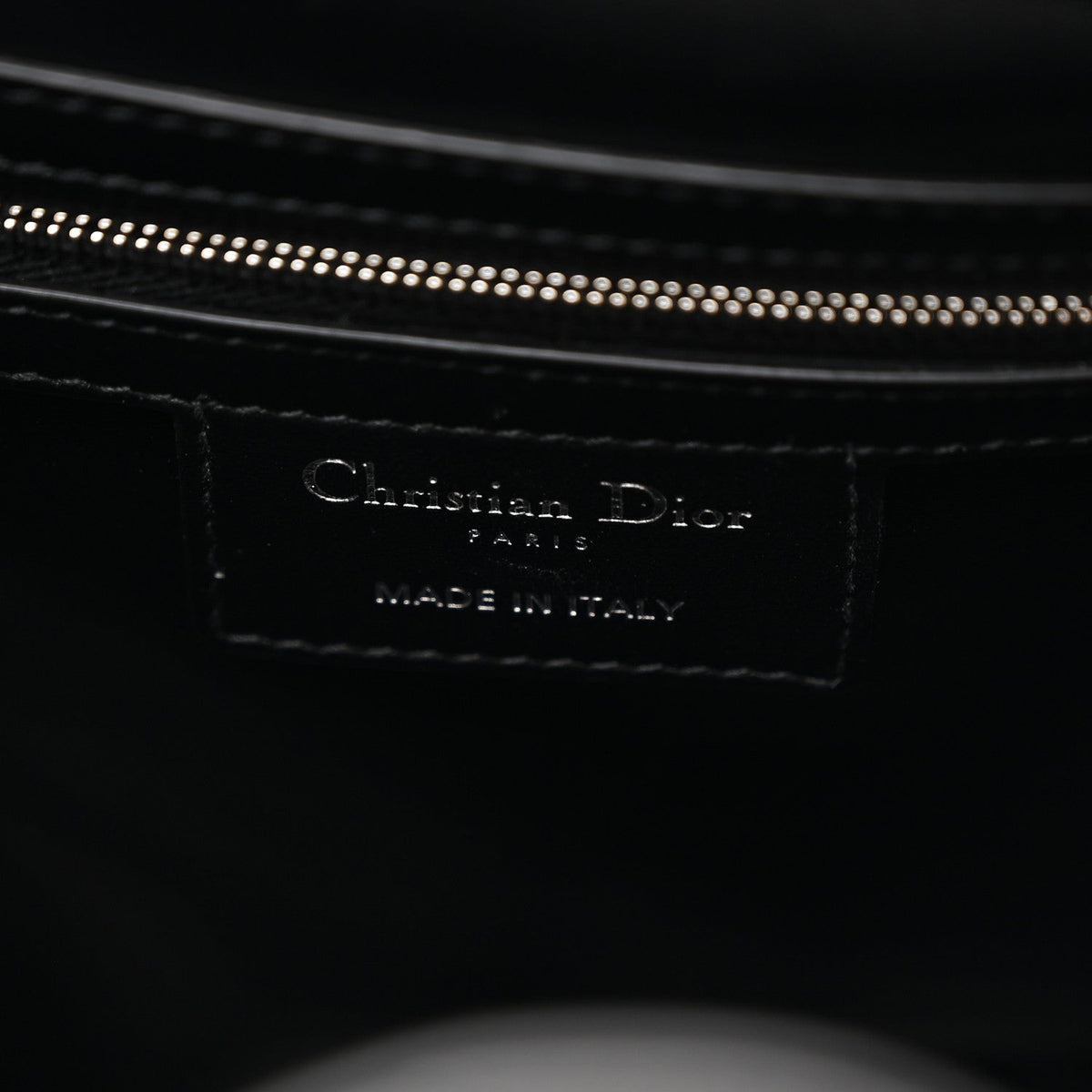 Crinkled Calfskin Macrocannage Medium D-Motion Bag Black wholesalehk.shop