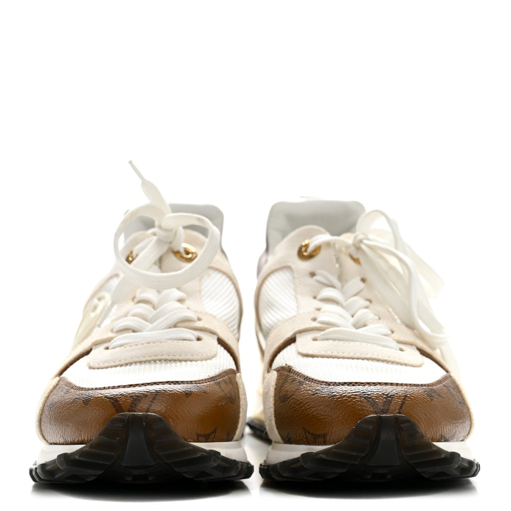 Calfskin Monogram Run Away Sneakers 36.5 White £¨ Direct shipment via from wholesalehk.shop