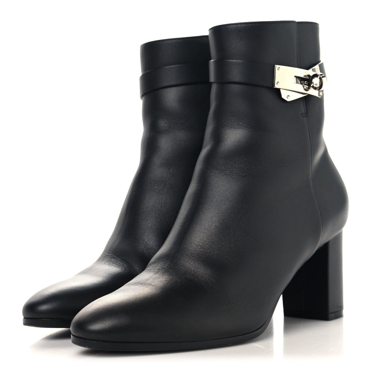 Calfskin Saint Germain Ankle Boots 37 Black wholesalehk.shop