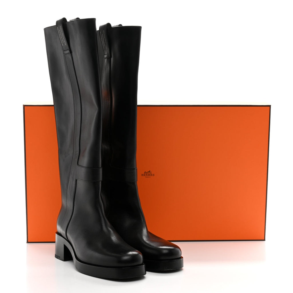 Box Riding Boots 41 Black wholesalehk.shop