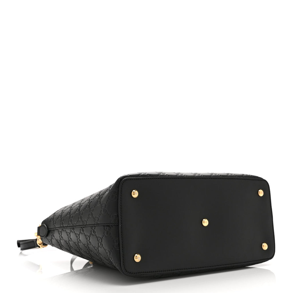 Guccissima Linea A Foldover Tote Black £¨ Direct shipment via from wholesalehk.shop