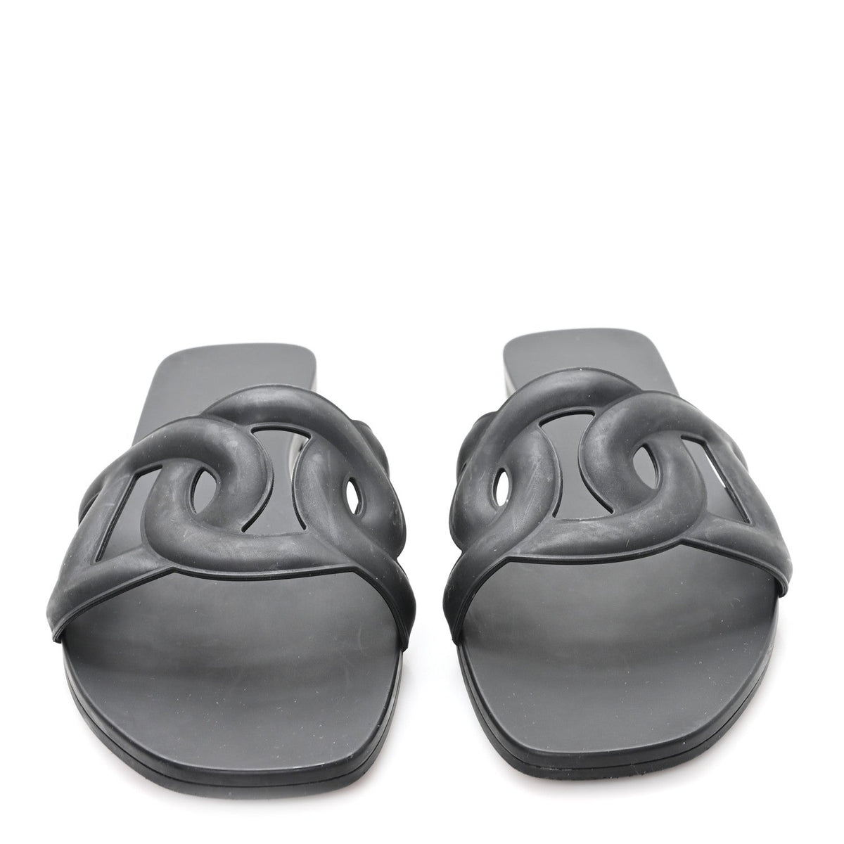 Rubber Aloha Sandals 38 Black wholesalehk.shop