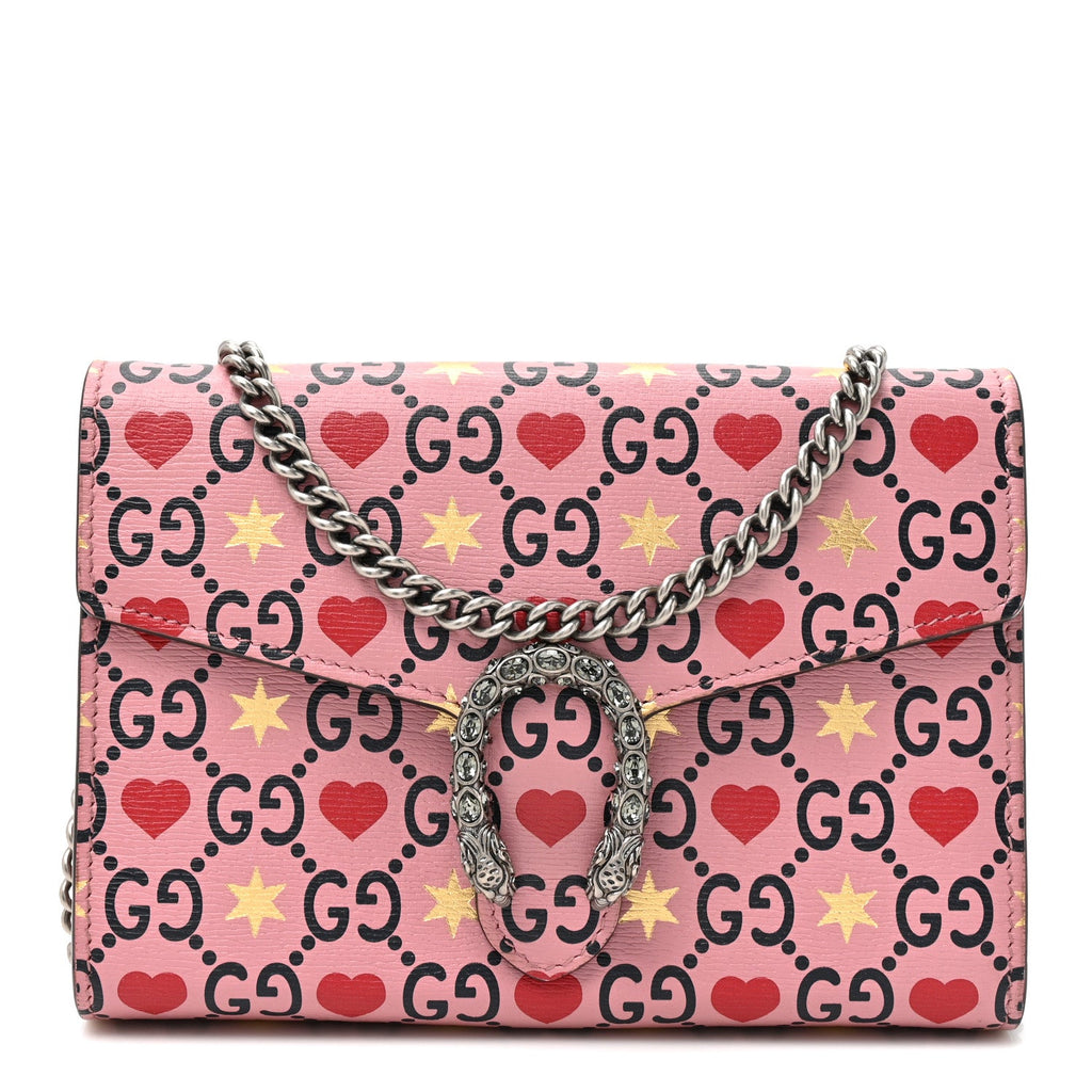 Calfskin Valentine's Day Exclusive Mini Dionysus Chain Wallet wholesalehk.shop