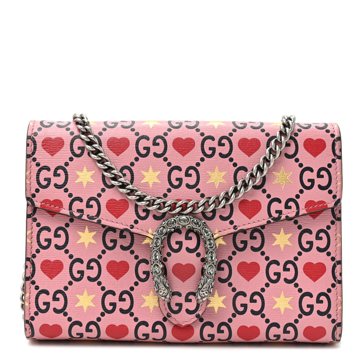 Calfskin Valentine's Day Exclusive Mini Dionysus Chain Wallet wholesalehk.shop