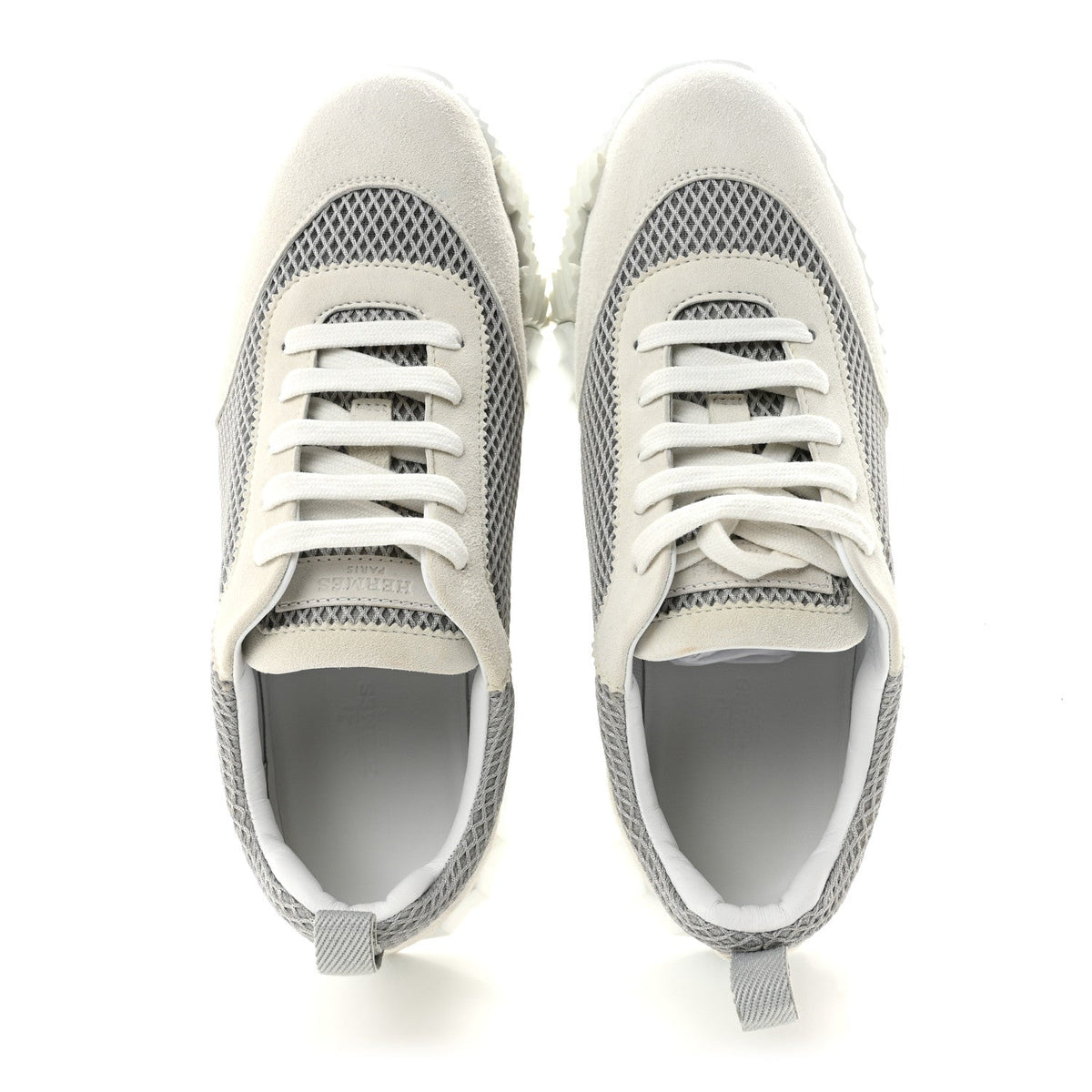Air Mesh Suede Goatskin Bouncing Sneakers 39 Gris Lulea White wholesalehk.shop