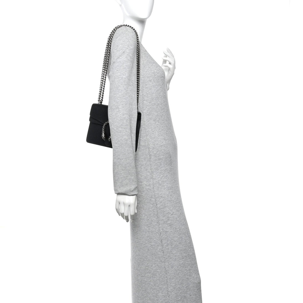 Calfskin Mini Dionysus Shoulder Bag Black wholesalehk.shop