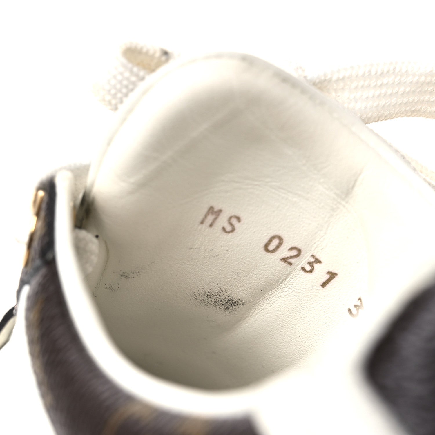 Calfskin Embossed Monogram Time Out Sneakers 36 White £¨ Direct shipment via from wholesalehk.shop