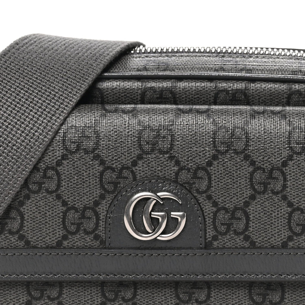 GG Supreme Monogram Textured Dollar Calfskin Mini Ophidia Bag Graphite Grey wholesalehk.shop