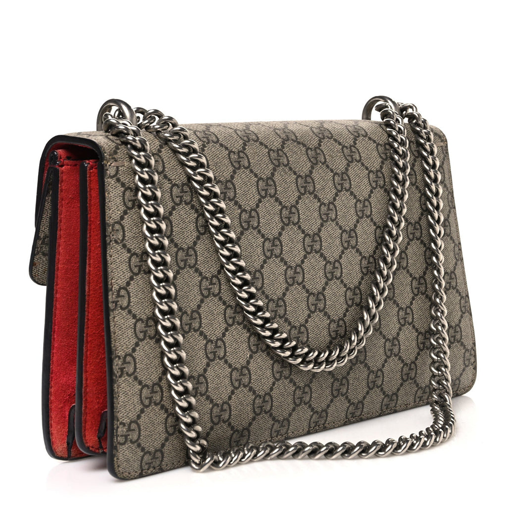GG Supreme Monogram Small Dionysus Shoulder Bag Red wholesalehk.shop