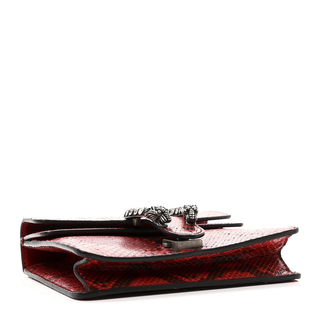 Snakeskin Mini Dionysus Shoulder Bag Red wholesalehk.shop