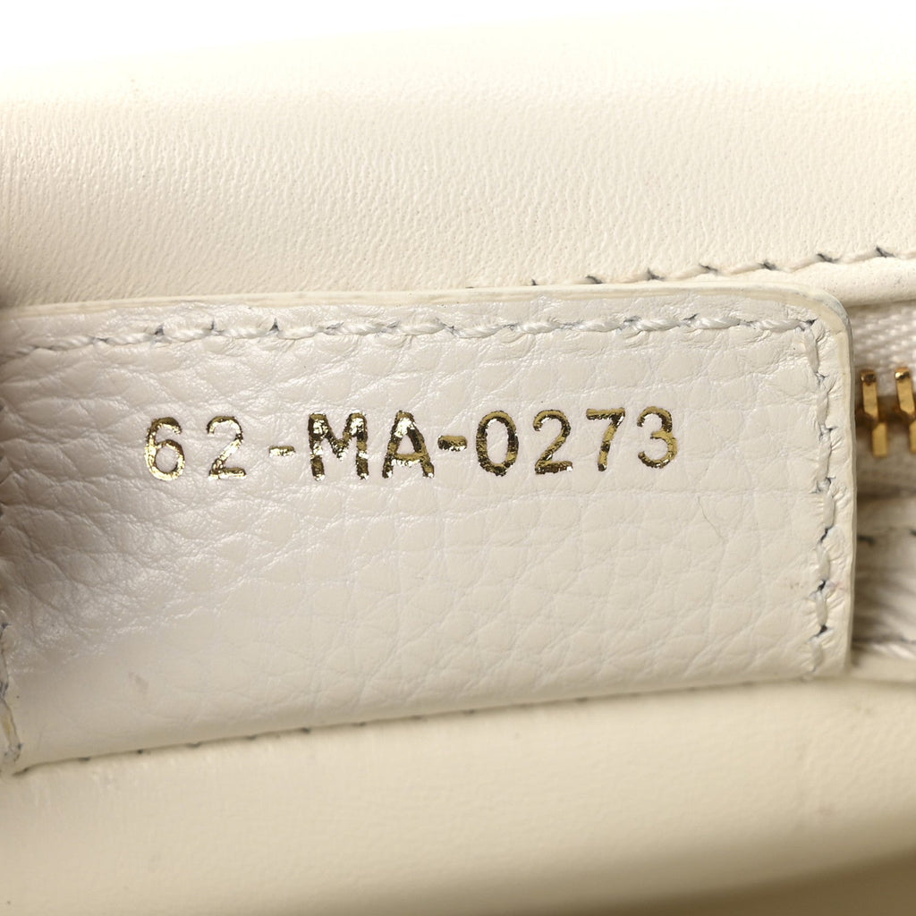 Supple Calfskin Cannage Medium Caro Bag Ivory wholesalehk.shop