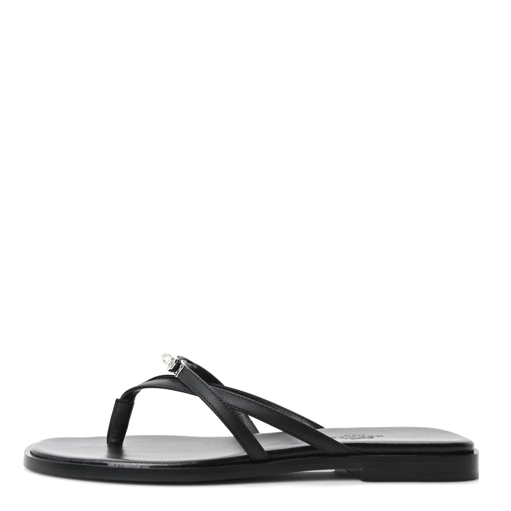 Calfskin Miss Sandals 37 Black wholesalehk.shop
