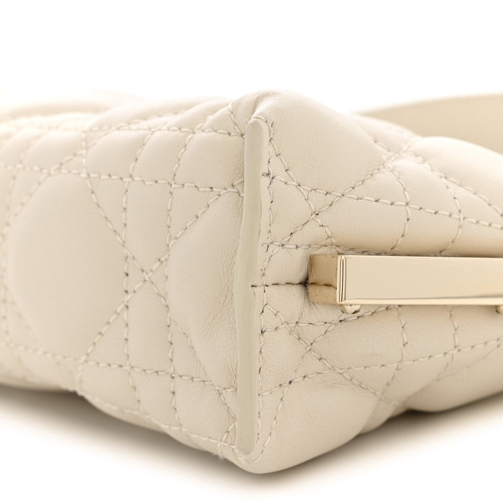 Lambskin Cannage Dior Club Bag  Dusty Ivory wholesalehk.shop