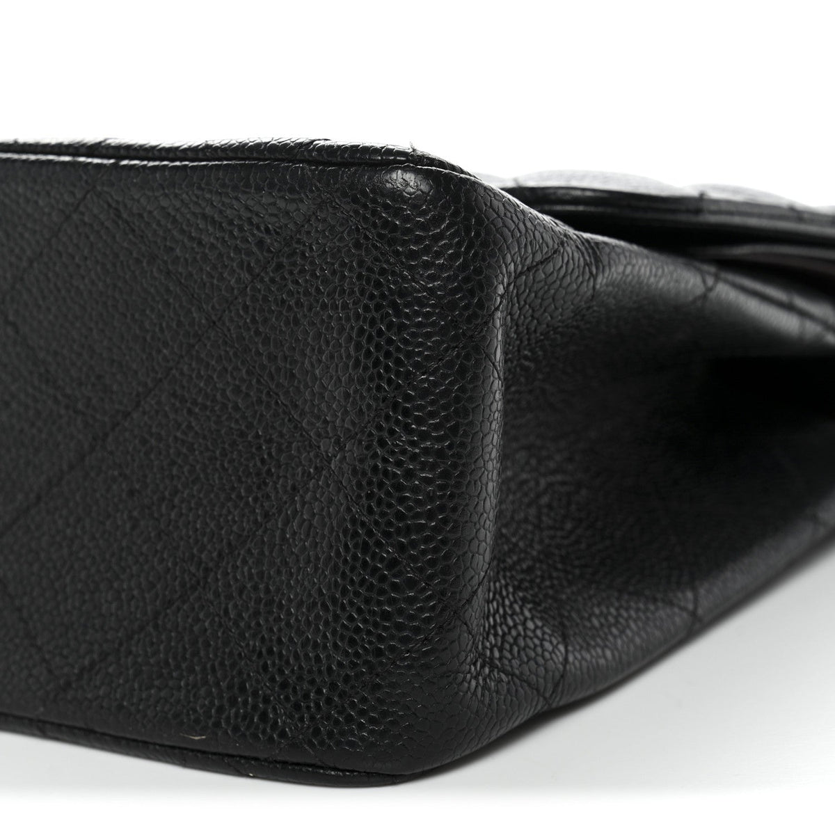 Caviar Quilted Jumbo Double Flap Black wholesalehk.shop