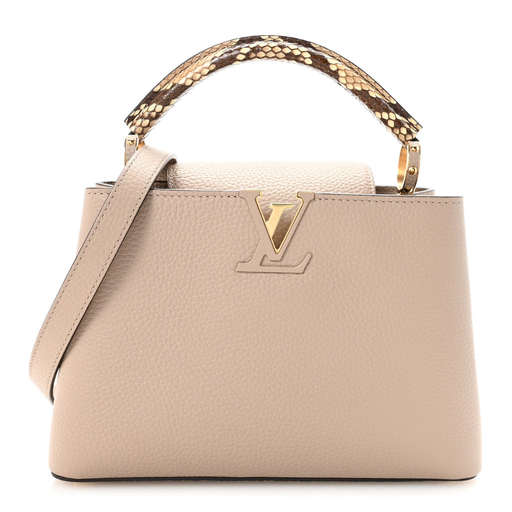 Taurillon Snakeskin Capucines BB Galet £¨ Direct shipment via from wholesalehk.shop