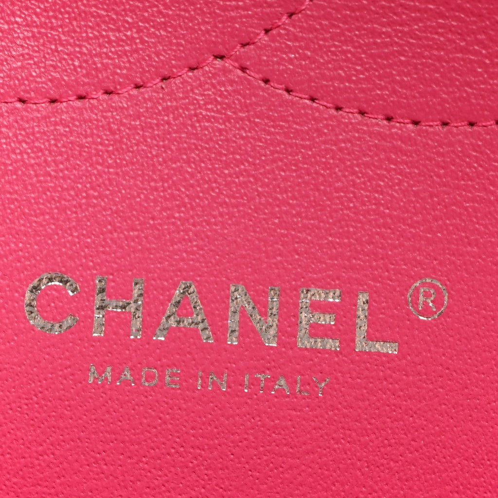 Lambskin Quilted Jumbo Double Flap Dark Pink wholesalehk.shop