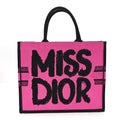 Canvas Embroidered Large Miss Dior Graffiti Book Tote Fuchsia Purple £¨ Direct shipment via from wholesalehk.shop