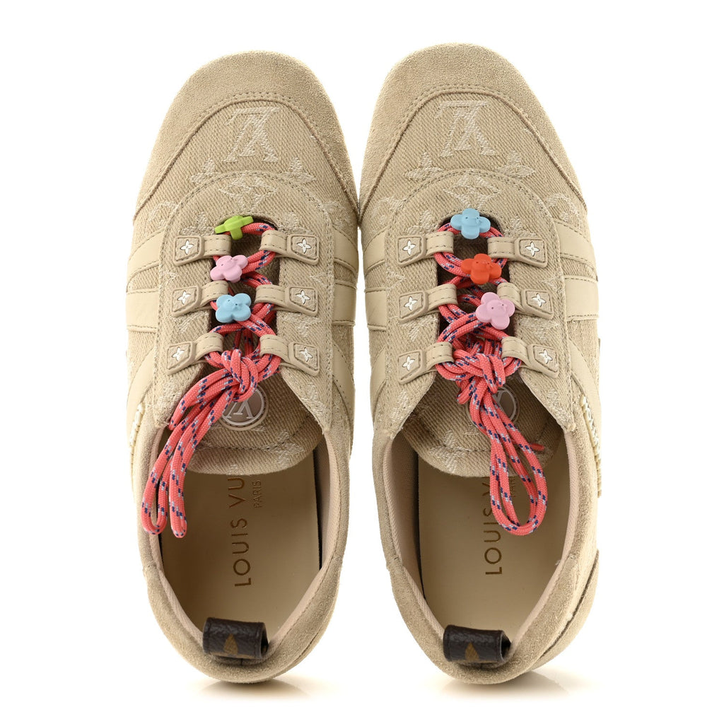 Monogram Denim LV Sneakerina 36 Greige £¨ Direct shipment via from wholesalehk.shop