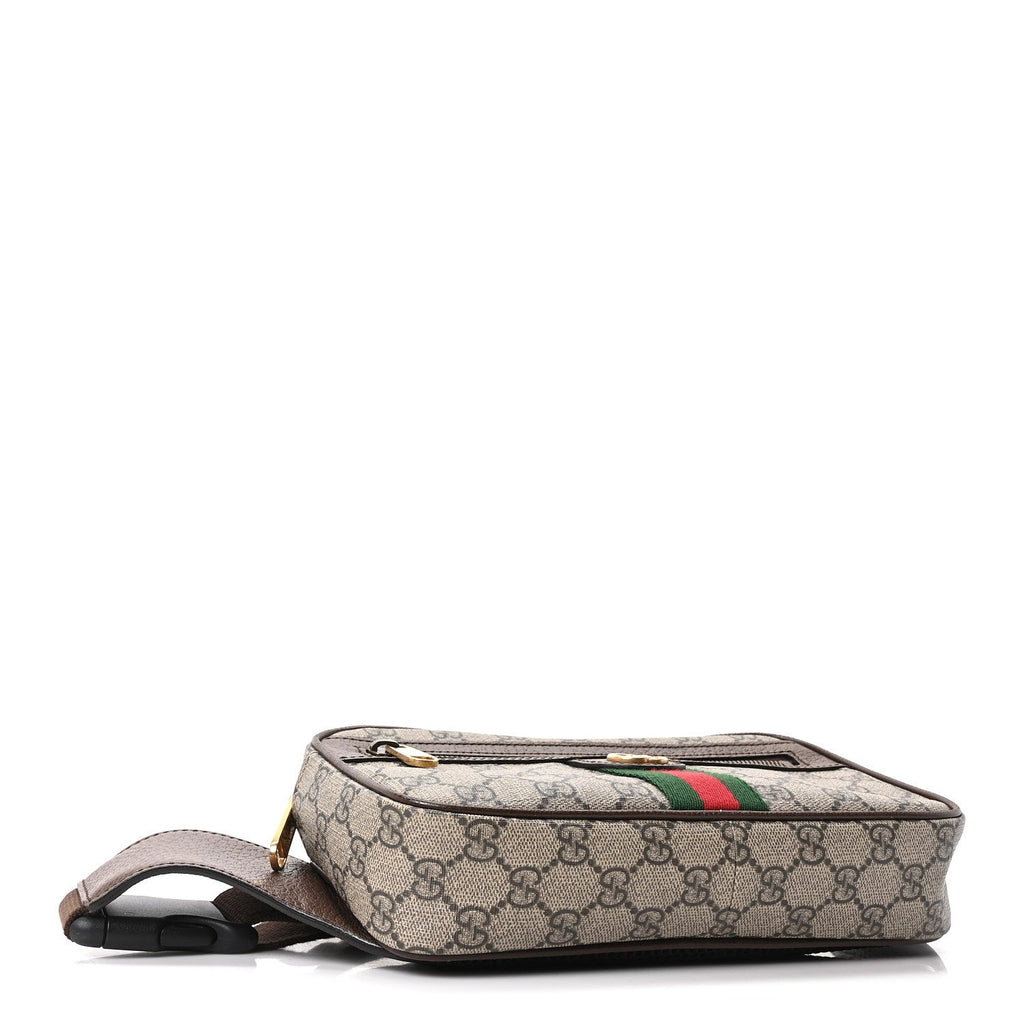 Soft GG Supreme Monogram Medium Ophidia Belt Bag Dark Brown wholesalehk.shop