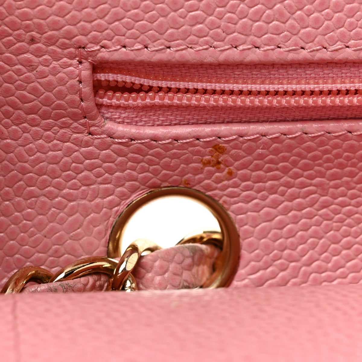 Caviar Quilted Medium Double Flap Light Pink wholesalehk.shop