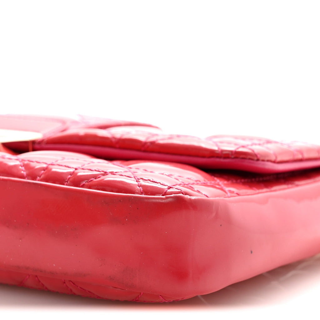Patent Cannage Miss Dior Promenade Pouch Fuchsia wholesalehk.shop