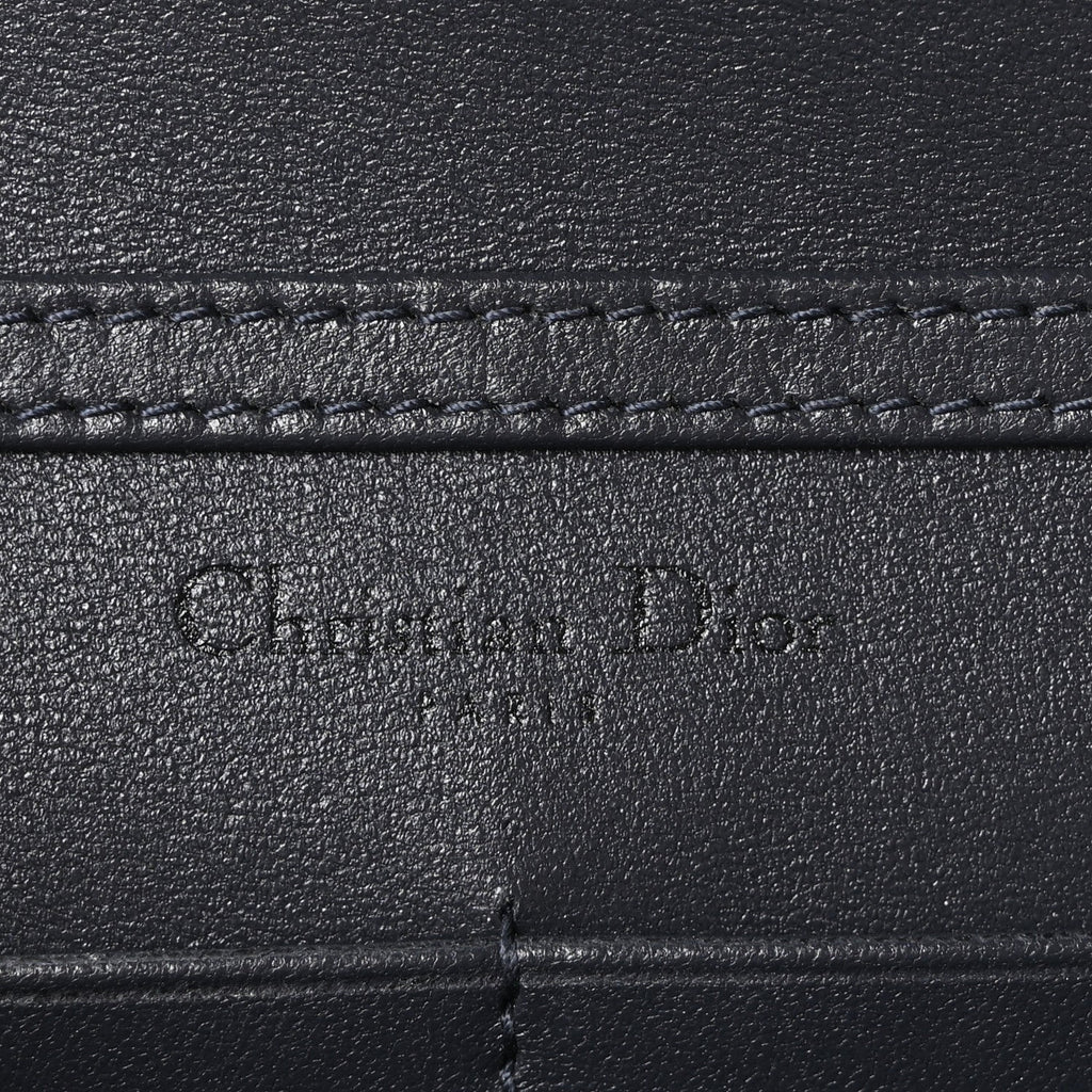 Metallic Patent Micro-Cannage Diorama Wallet on Chain Pouch Onyx Black ¡§ Direct shipment via from wholesalehk.shop
