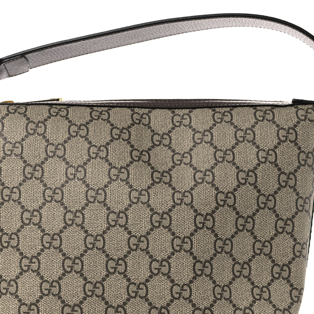 GG Supreme Monogram Textured Calfskin Web Super Mini Ophidia Shoulder Bag Beige Ebony New Acero wholesalehk.shop