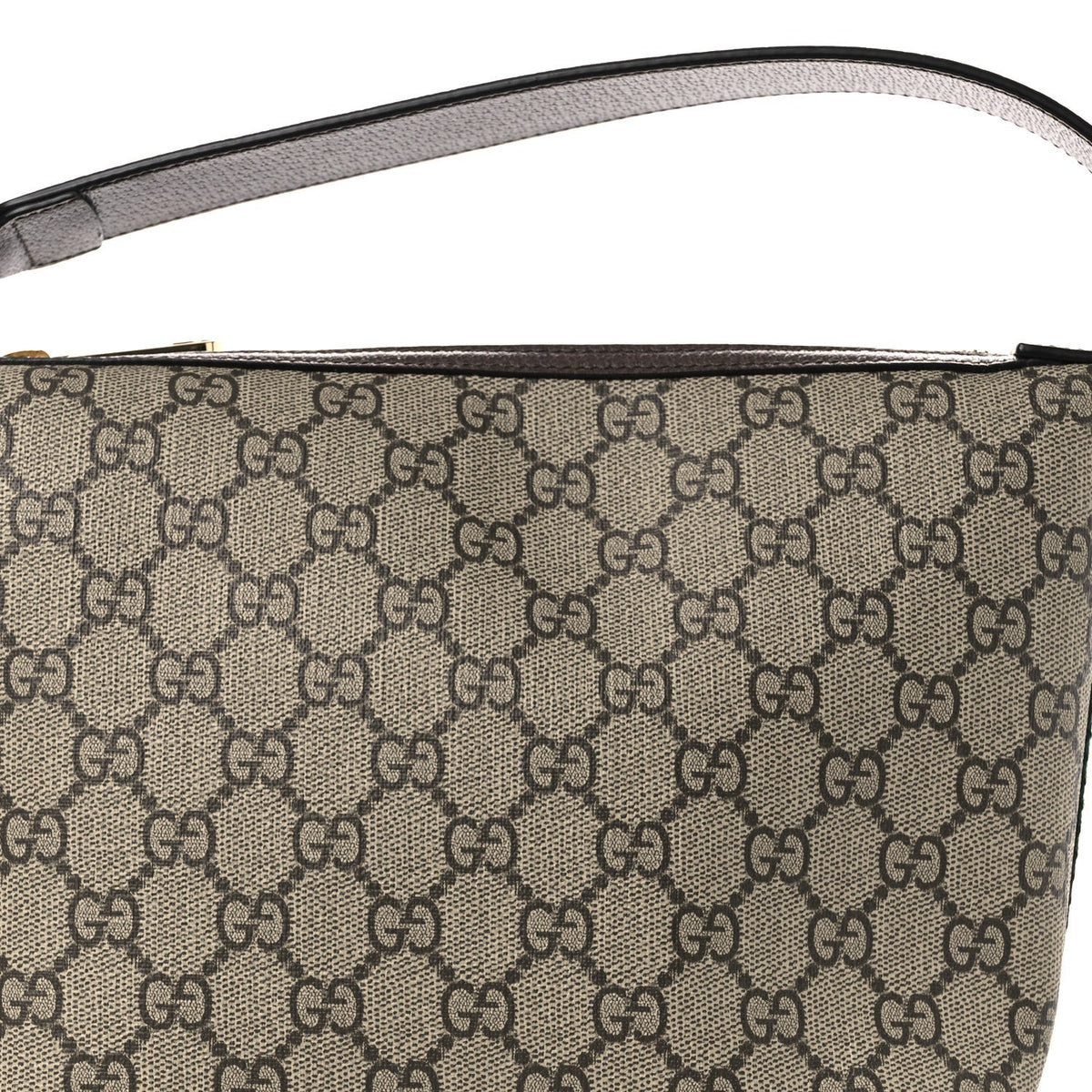 GG Supreme Monogram Textured Calfskin Web Super Mini Ophidia Shoulder Bag Beige Ebony New Acero wholesalehk.shop