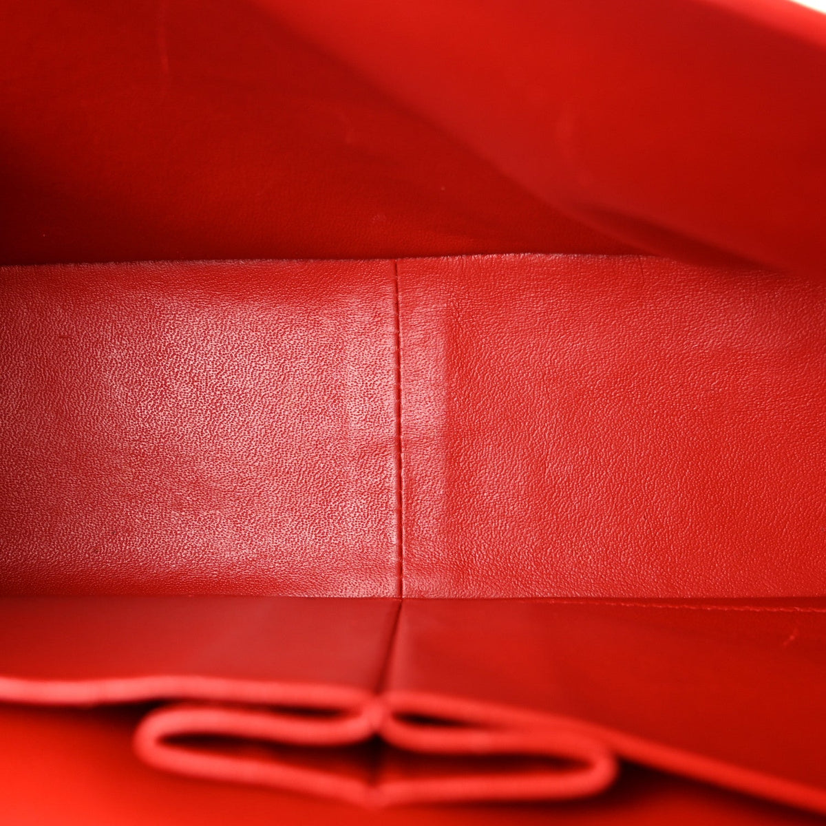 Lambskin Quilted Jumbo Double Flap Red wholesalehk.shop
