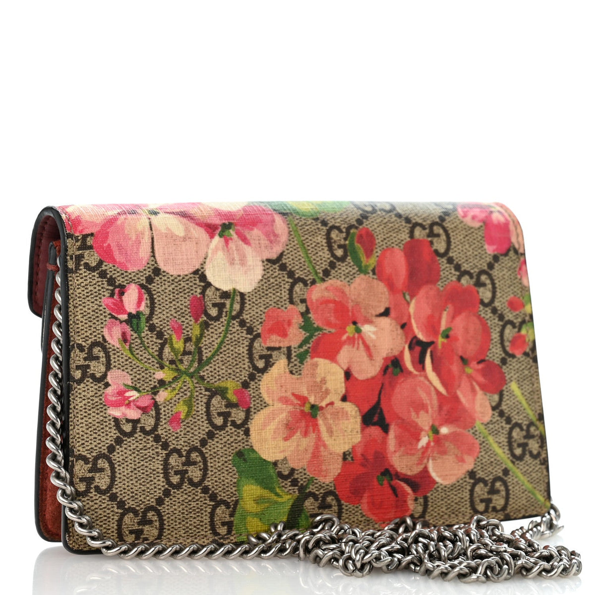 GG Supreme Monogram Blooms Super Mini Dionysus Shoulder Bag Beige Multicolor Dry Rose wholesalehk.shop
