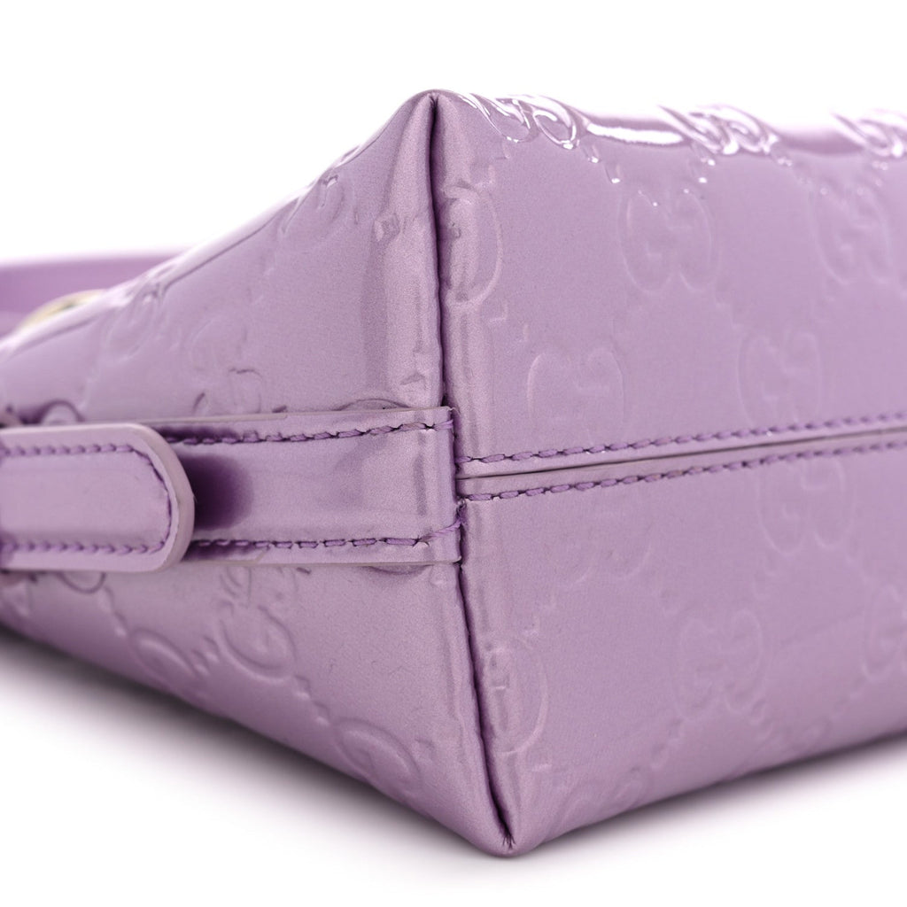 Shine Guccissima Emblem Small Shoulder Bag Lilac Haz £¨ Direct shipment via from wholesalehk.shop