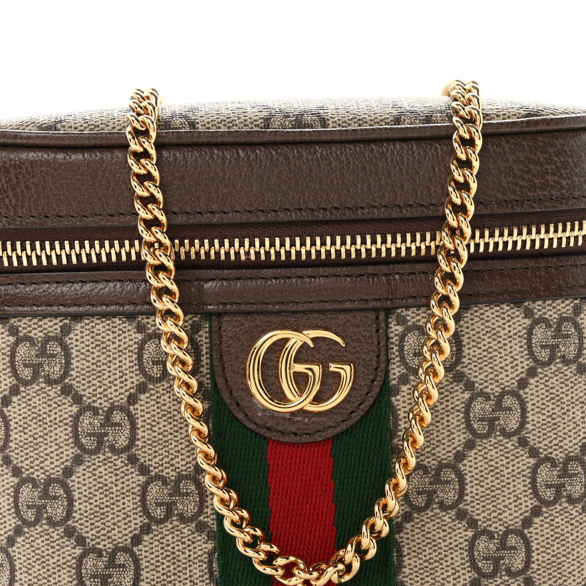 GG Supreme Monogram Textured Dollar Calfskin Web Ophidia Belt Bag 75 30 Beige Ebony New Acero wholesalehk.shop