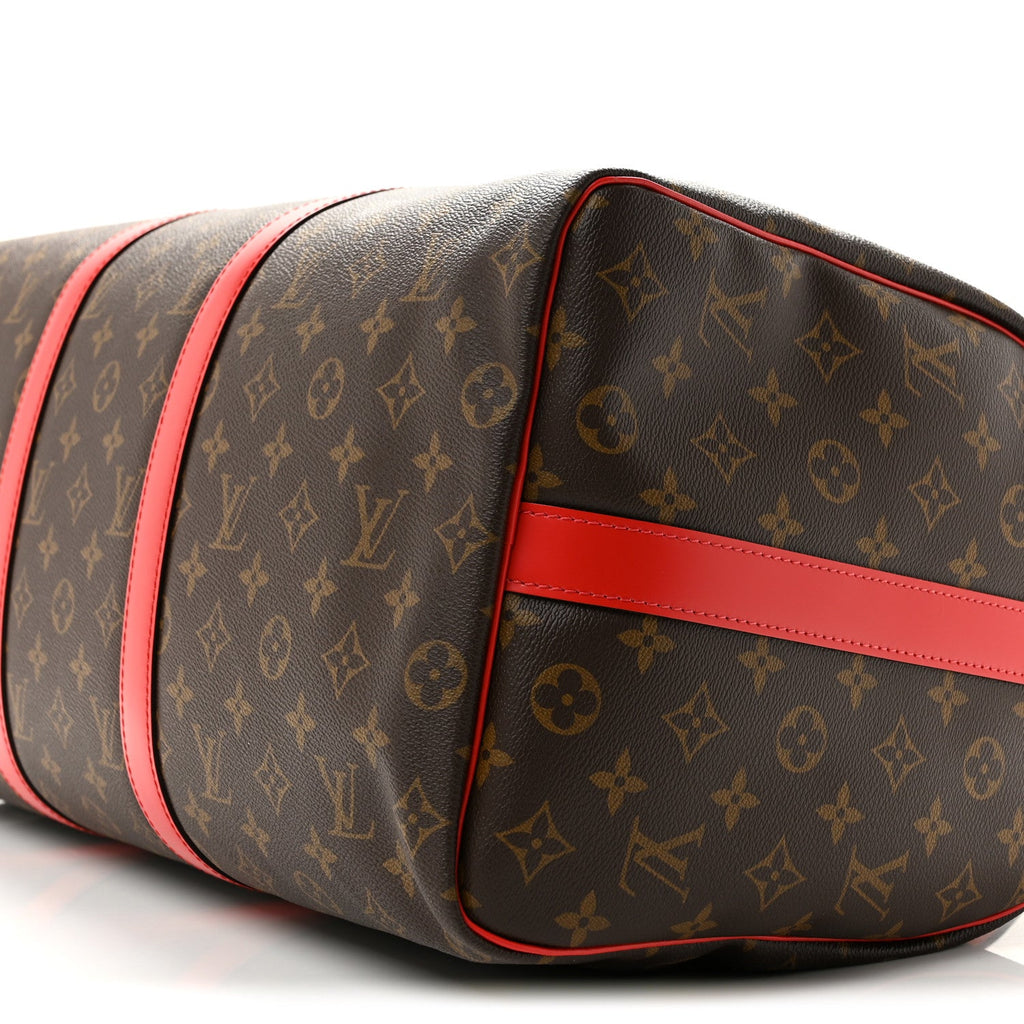 Calfskin Monogram Keepall Bandouliere 50 Coquelicot wholesalehk.shop