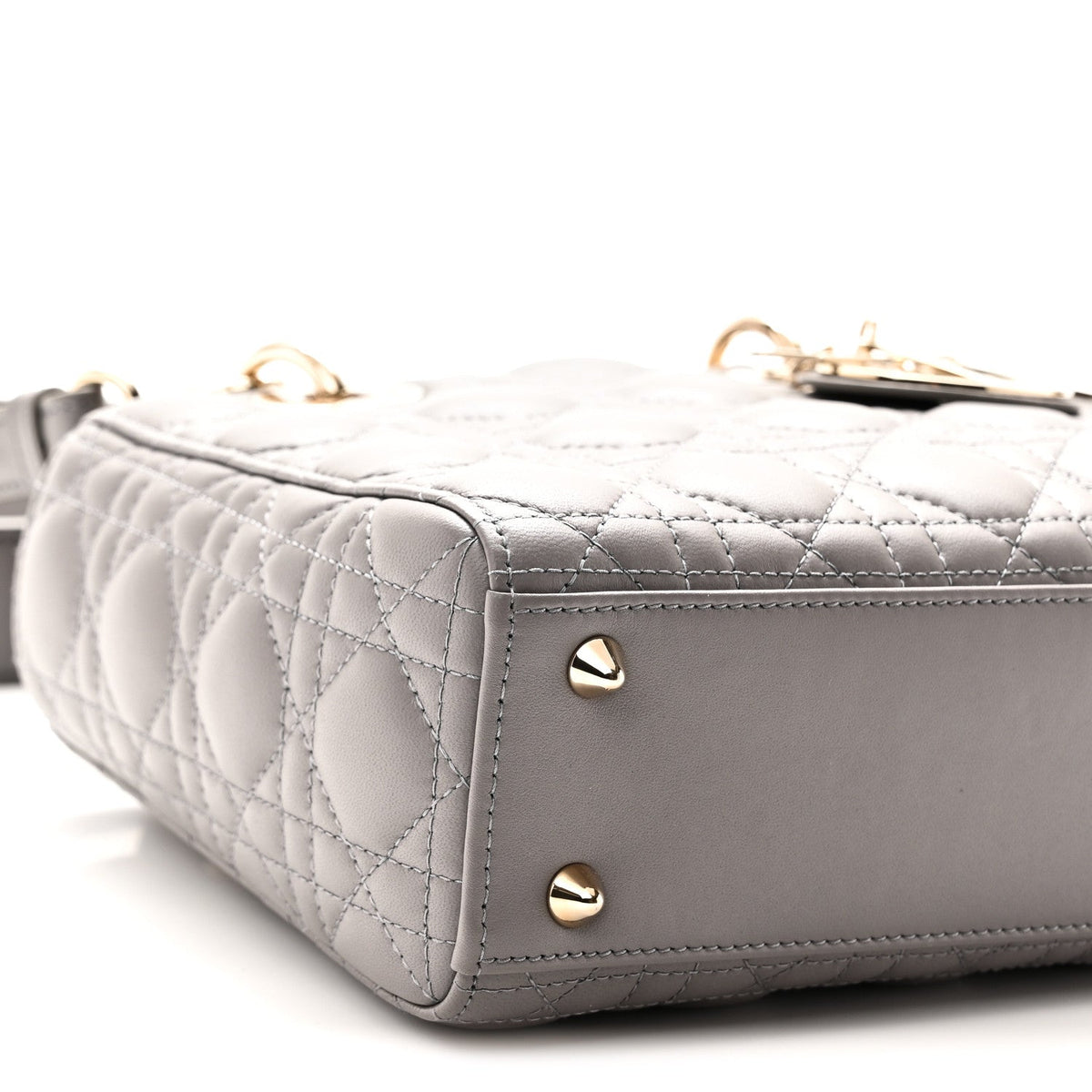 Lambskin Cannage Small My ABCDior Lady Dior Grey wholesalehk.shop