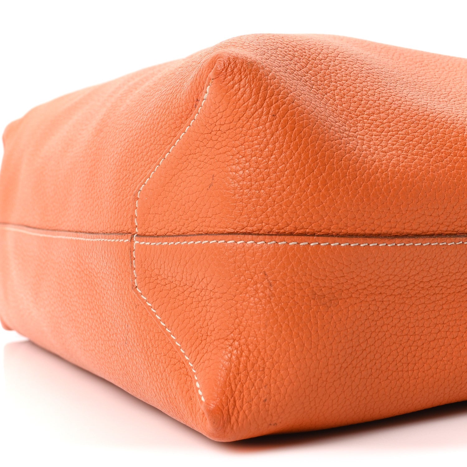 Taurillon Clemence Double Sens Reversible Tote Orange Gold £¨ Direct shipment via from wholesalehk.shop