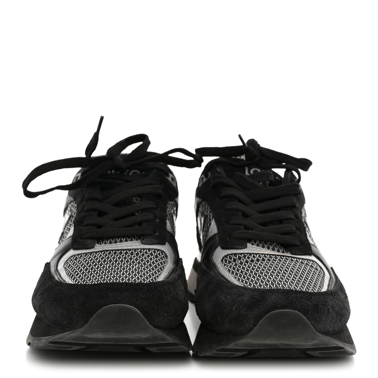 Suede Calfskin Mesh Mens Run Away Sneakers 7 Black £¨ Direct shipment via from wholesalehk.shop