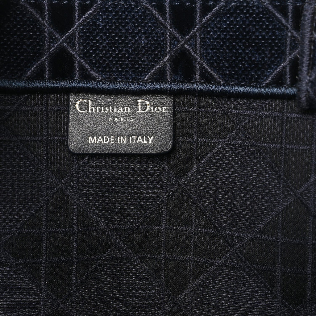 Velvet Cannage Large Book Tote Navy Blue £¨ Direct shipment via from wholesalehk.shop