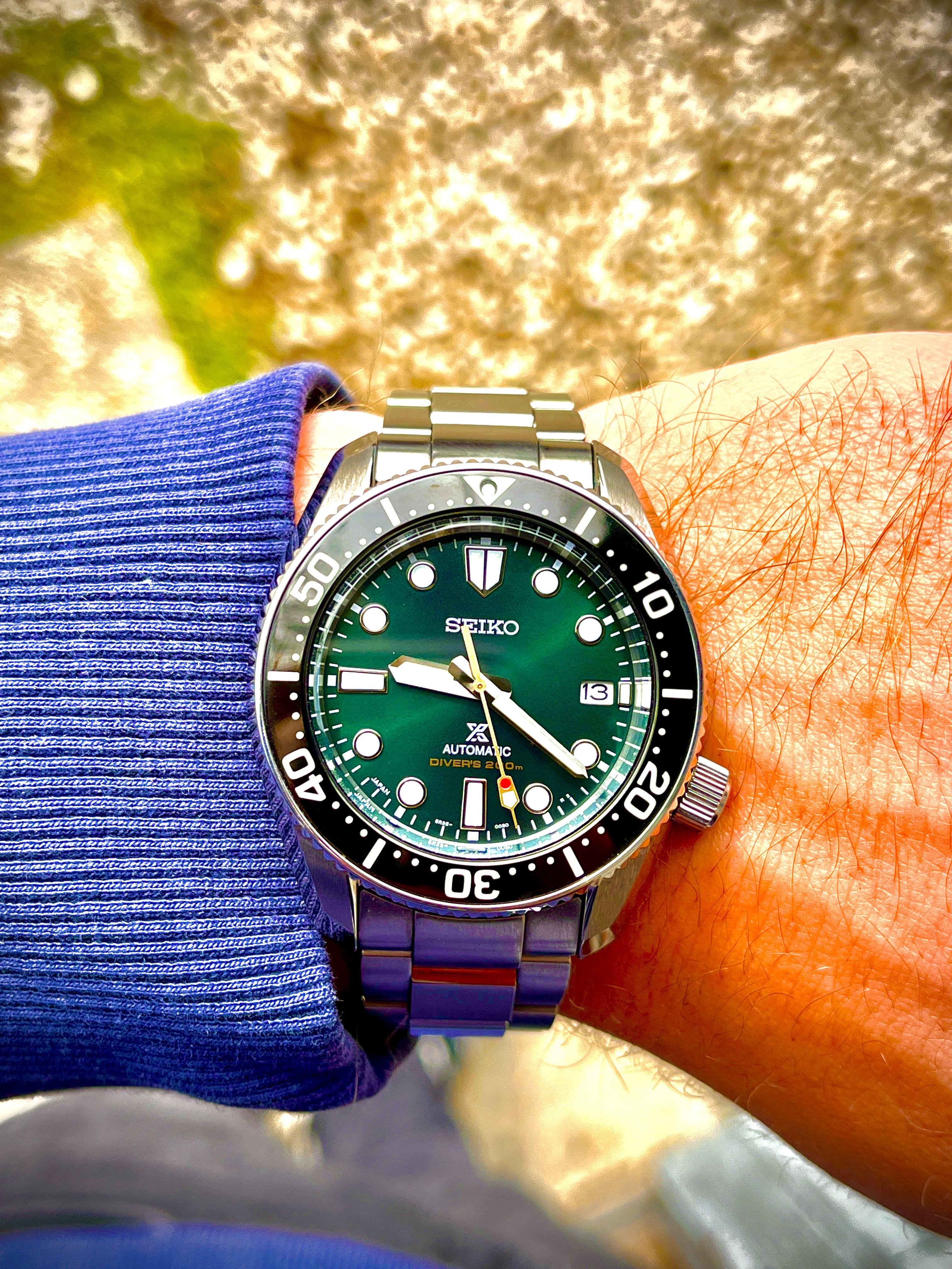 Seiko Prospex 140th Anniversary Limited Divers Green Dial Silver Steel Strap Watch For Men - SPB207J1 wholesalehk.shop
