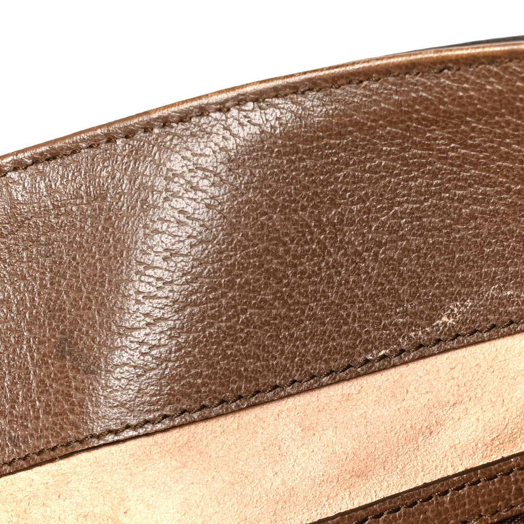 GG Supreme Monogram Medium Ophidia Shopping Tote Brown wholesalehk.shop