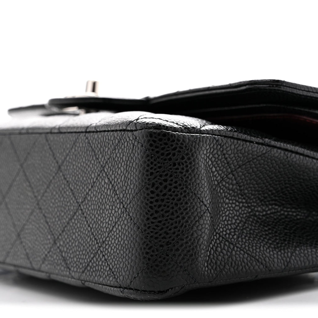 Caviar Quilted Medium Double Flap Black wholesalehk.shop