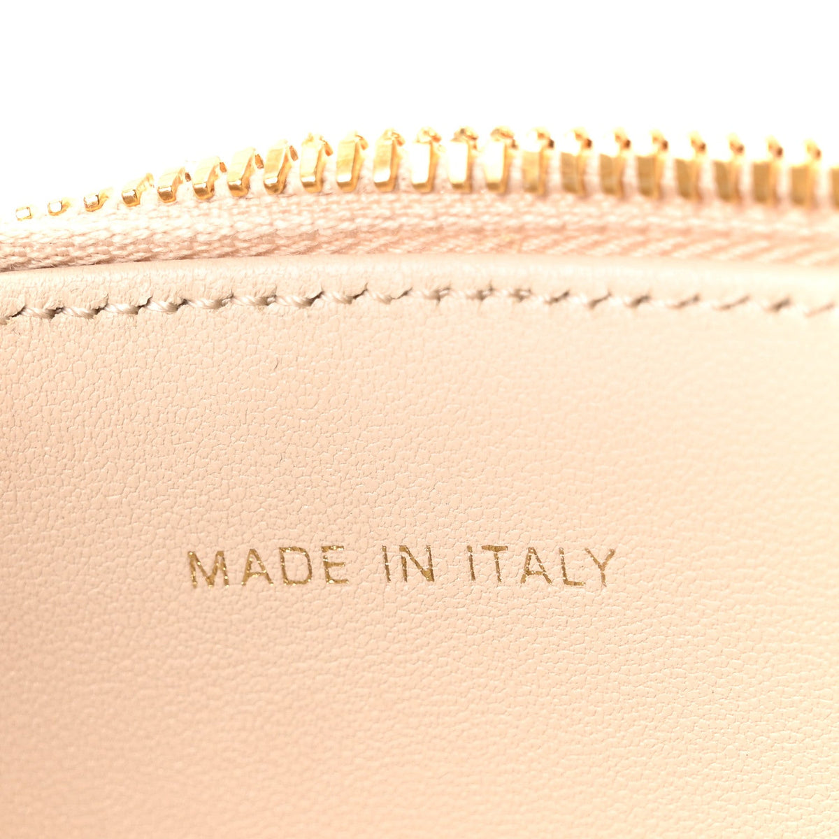 Calfskin CD Signature Vanity Caramel Beige wholesalehk.shop