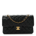 Caviar Quilted Small Double Flap Black wholesalehk.shop
