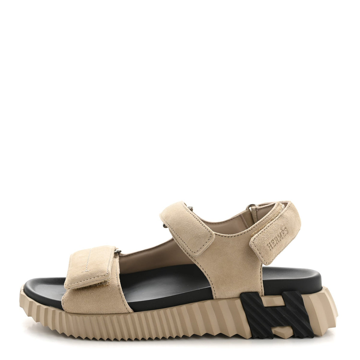 Suede Goatskin Junior Sandals 37.5 Beige Camel wholesalehk.shop