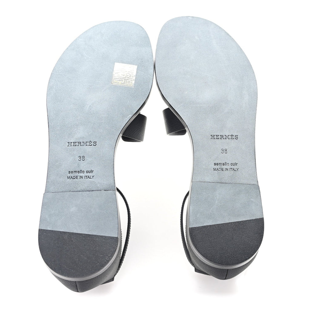 Epsom Santorini Sandals 38 Black wholesalehk.shop
