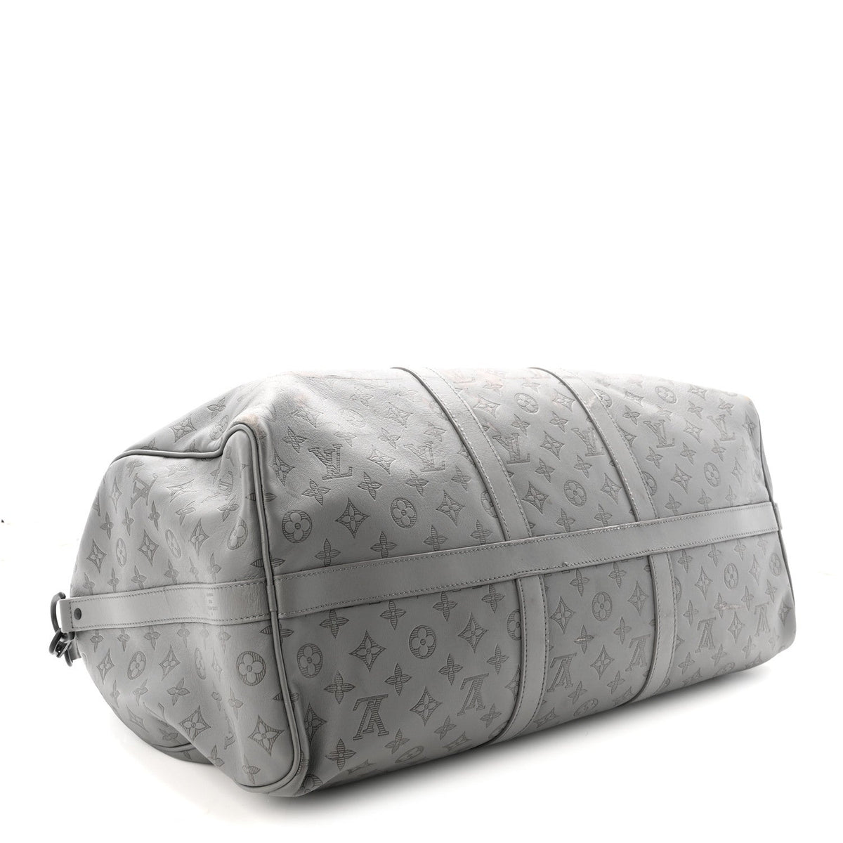 Calfskin Monogram Shadow Keepall Bandouliere 50 Anthracite Gray wholesalehk.shop