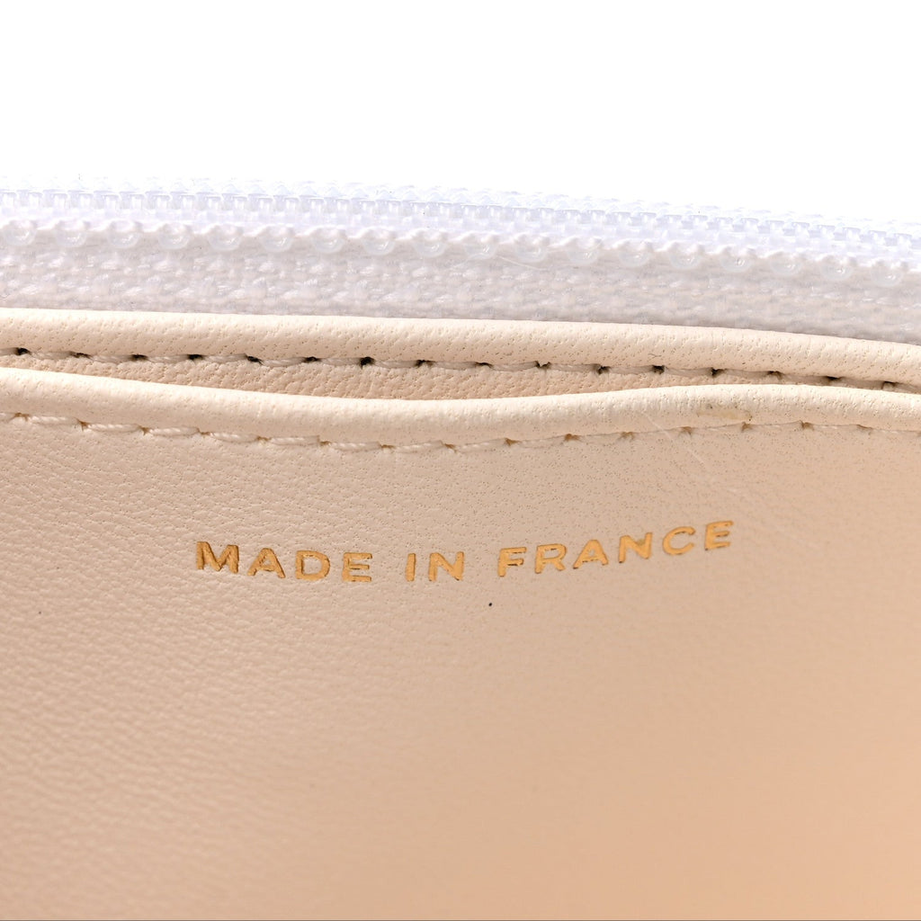 Lambskin Quilted Book Wallet On Chain WOC Black wholesalehk.shop
