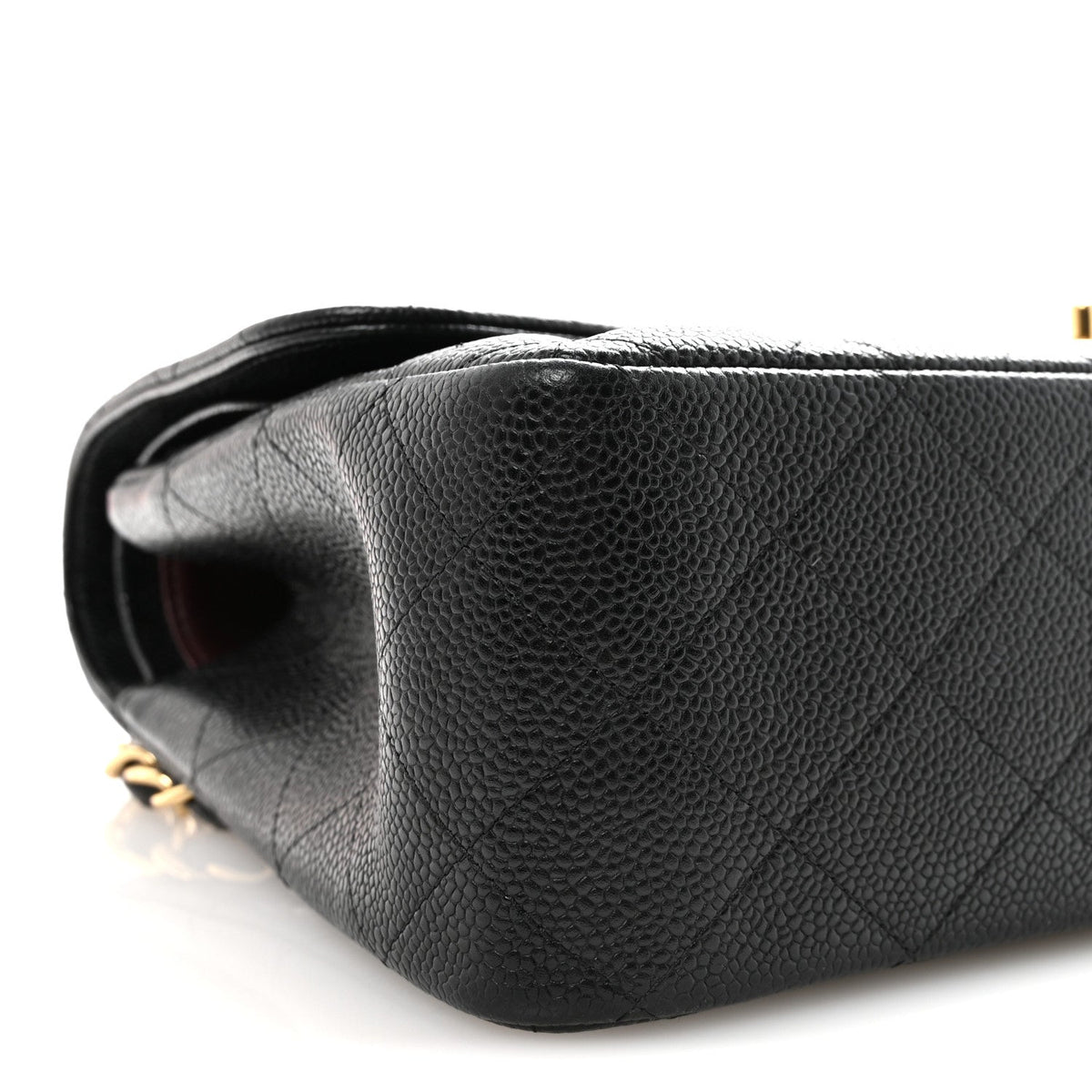 Caviar Quilted Jumbo Double Flap Black wholesalehk.shop