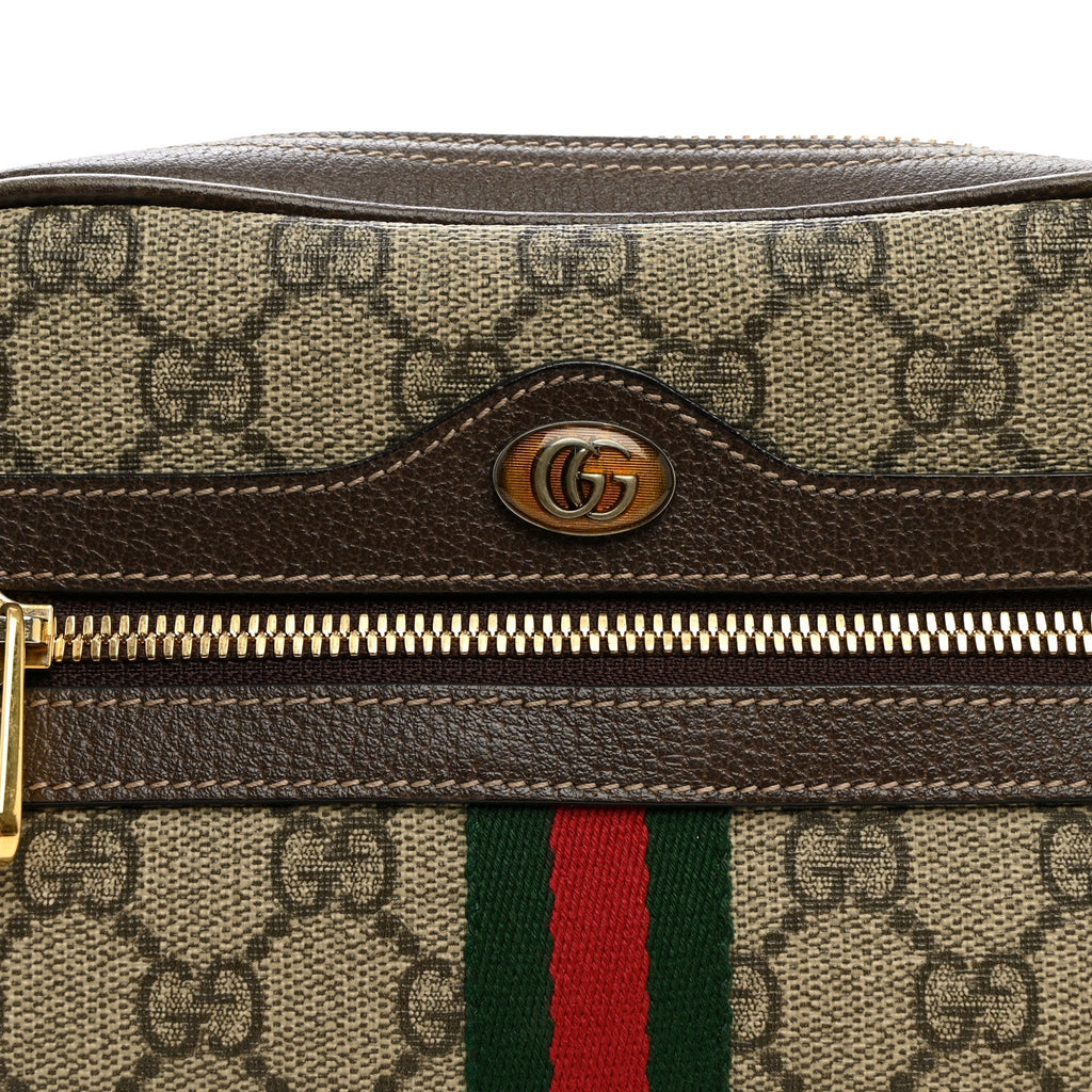GG Supreme Monogram Web Small Ophidia Belt Bag 85 34 75 30 Dark Brown wholesalehk.shop